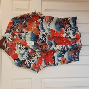 Hawaiian Shirts 2XL Koi Print